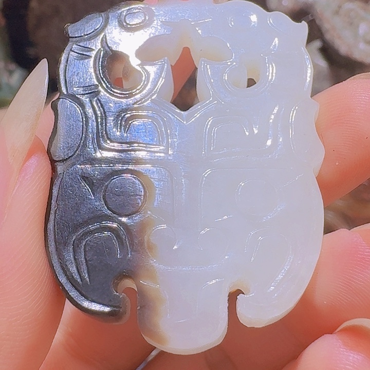 顺***安和田玉未镶嵌挂件