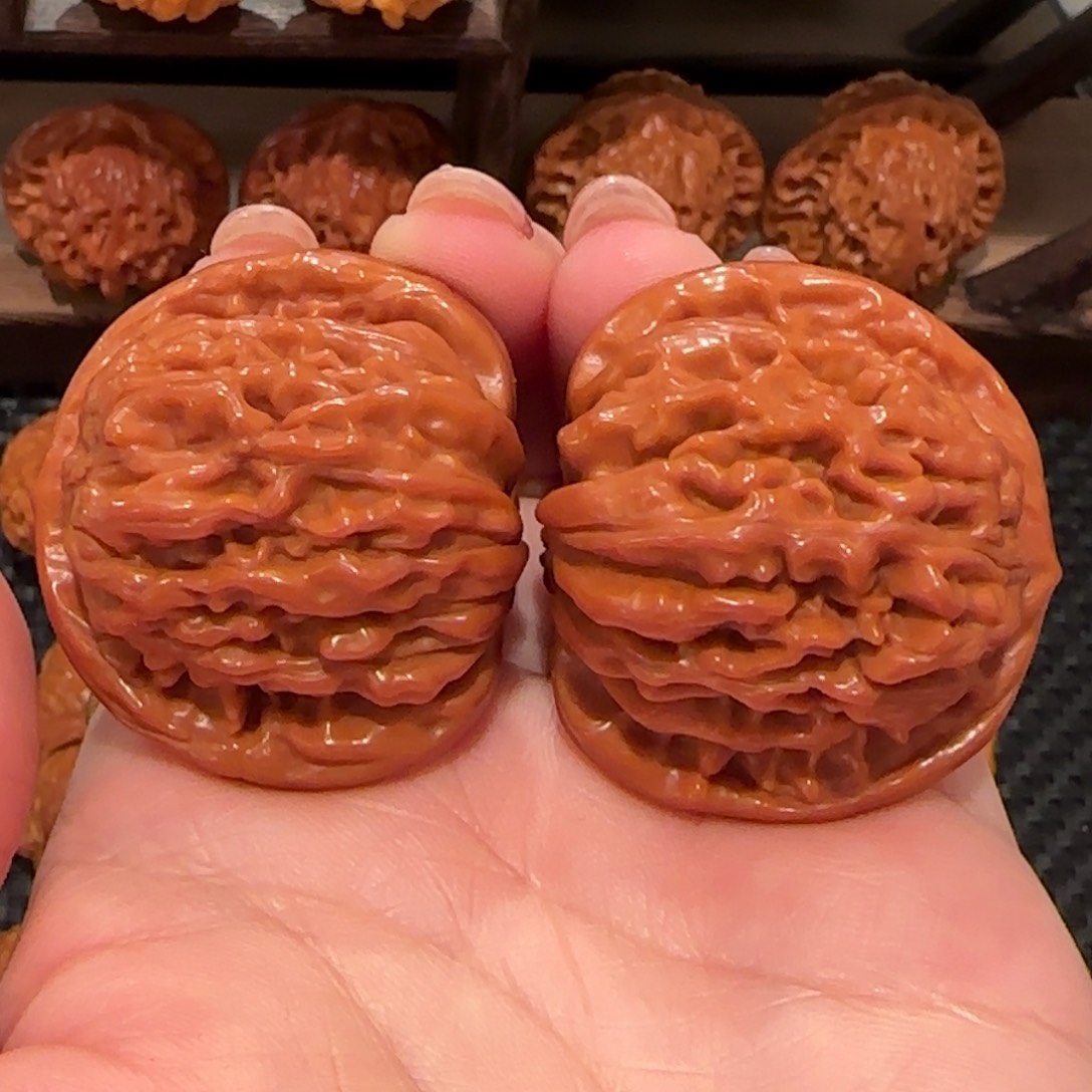 桃核把件四座楼39精品1773