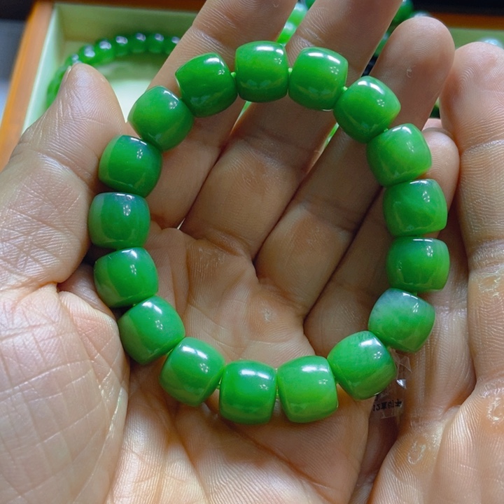 和田玉（碧玉）手链未镶嵌