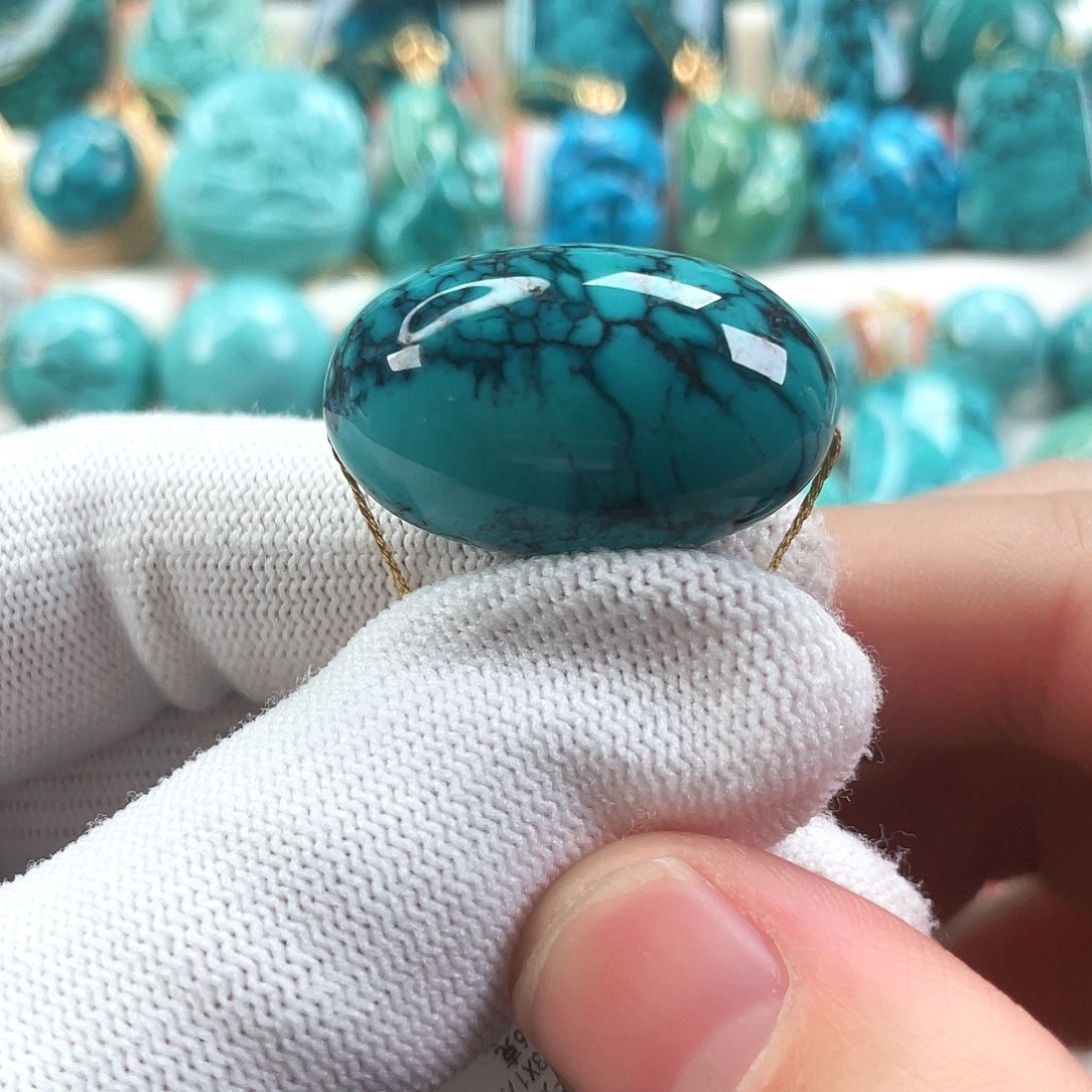 绿松石未镶嵌车挂