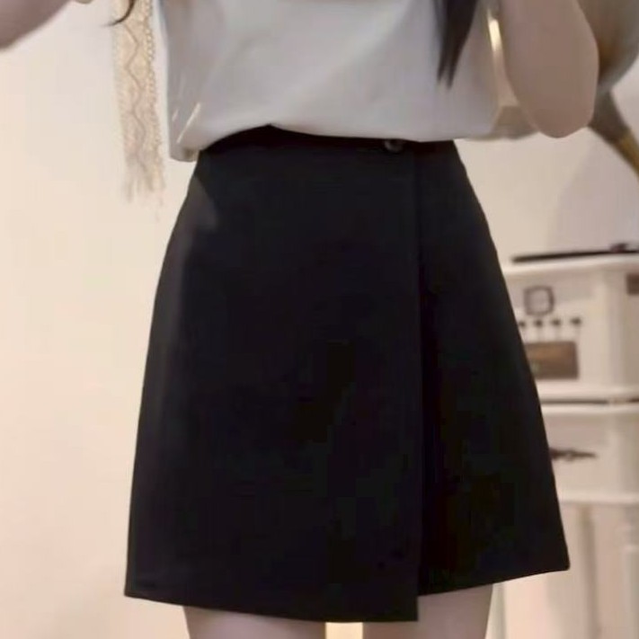 朵以2025秋季新款学院时尚百搭高腰显瘦A字裙40VQ648363