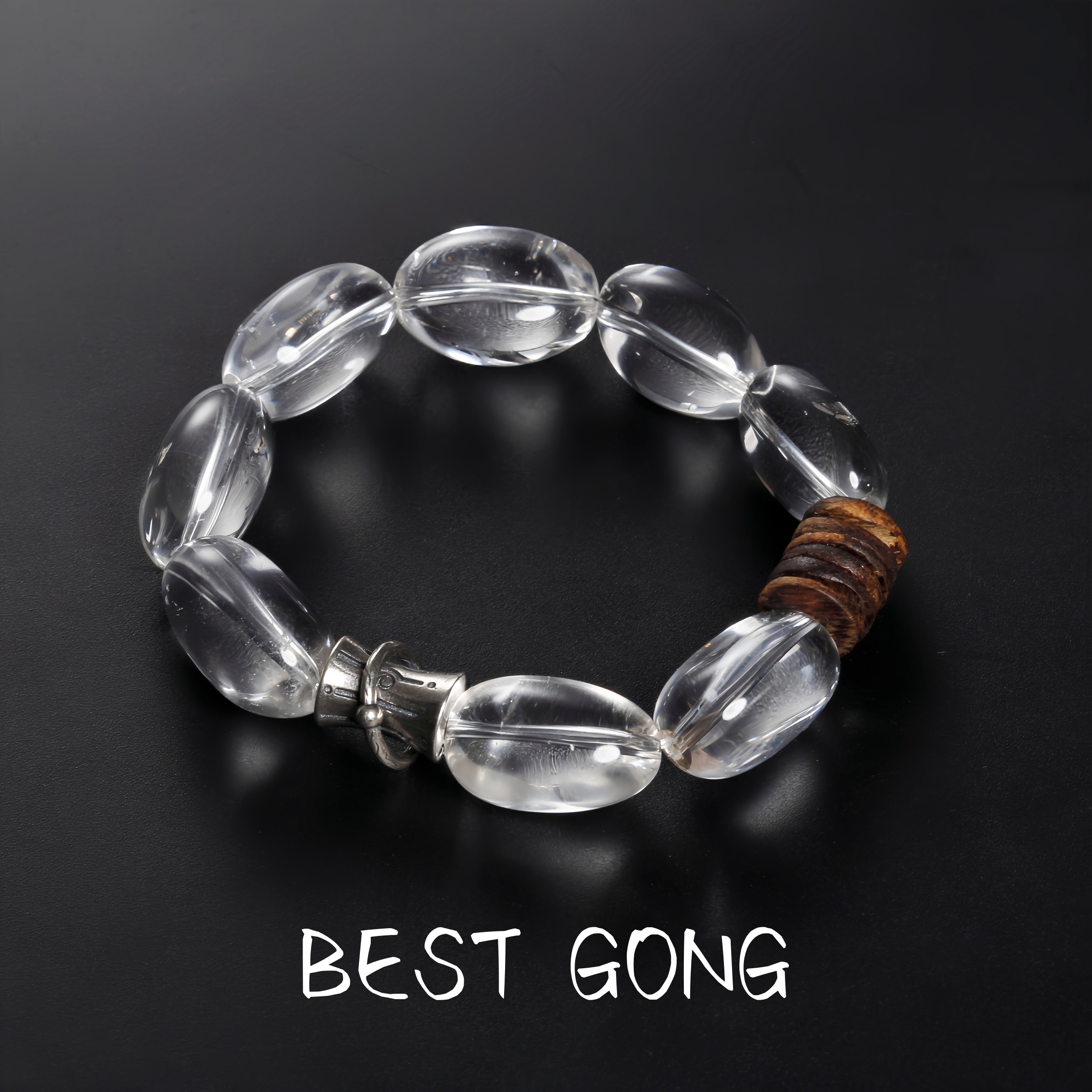 沉香【本真】随型穿搭贵气豆型水晶手串（多样性发货）