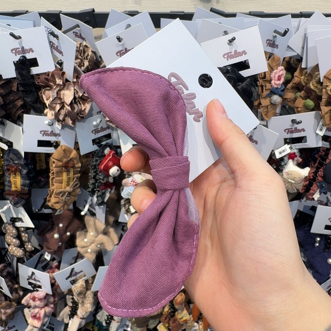 布艺非金属紫色香蕉夹