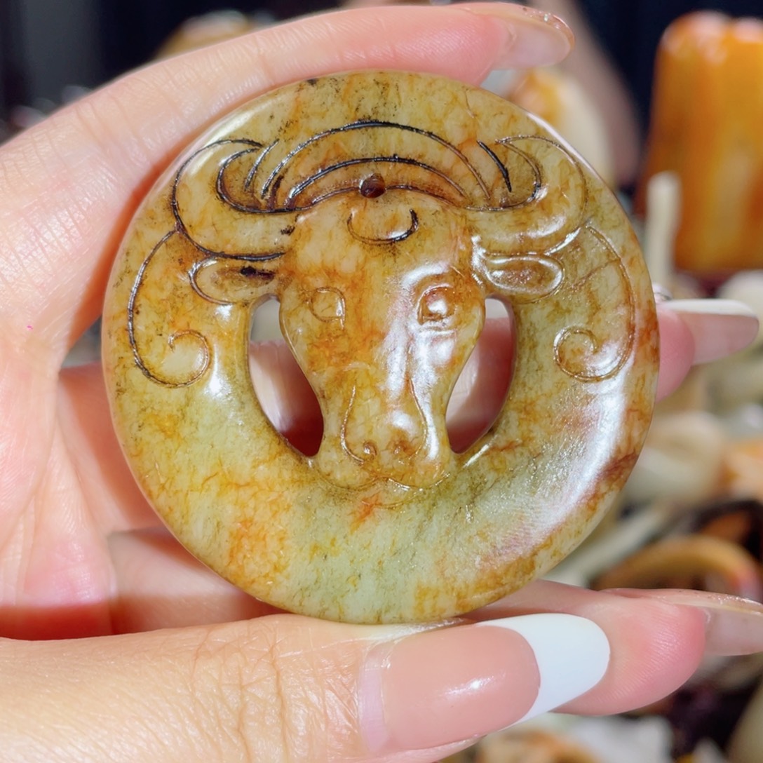 和田玉未镶嵌挂件13