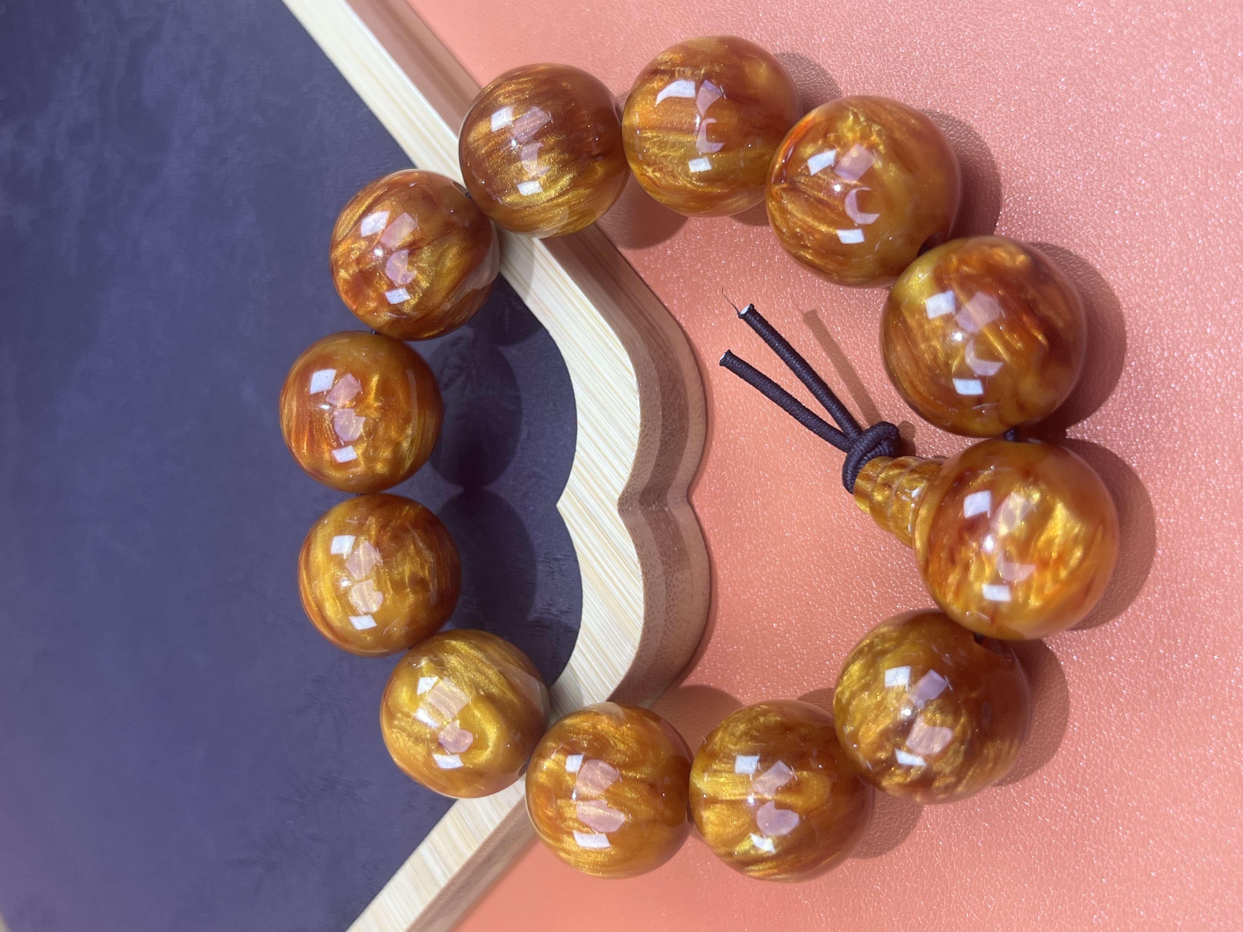 树脂手链 静姐专属MK498金丝海柳单圈2.0精美手串（无礼盒）