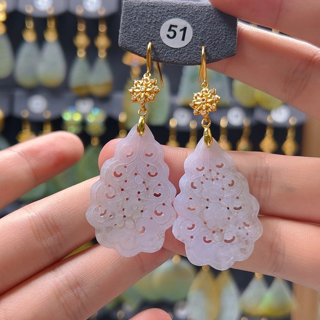 未镶嵌翡翠耳饰翡翠