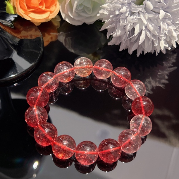 A775 卡14红草莓手串[多样性发一]