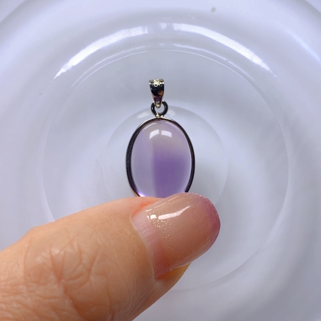 颈饰银S925镶嵌水晶，