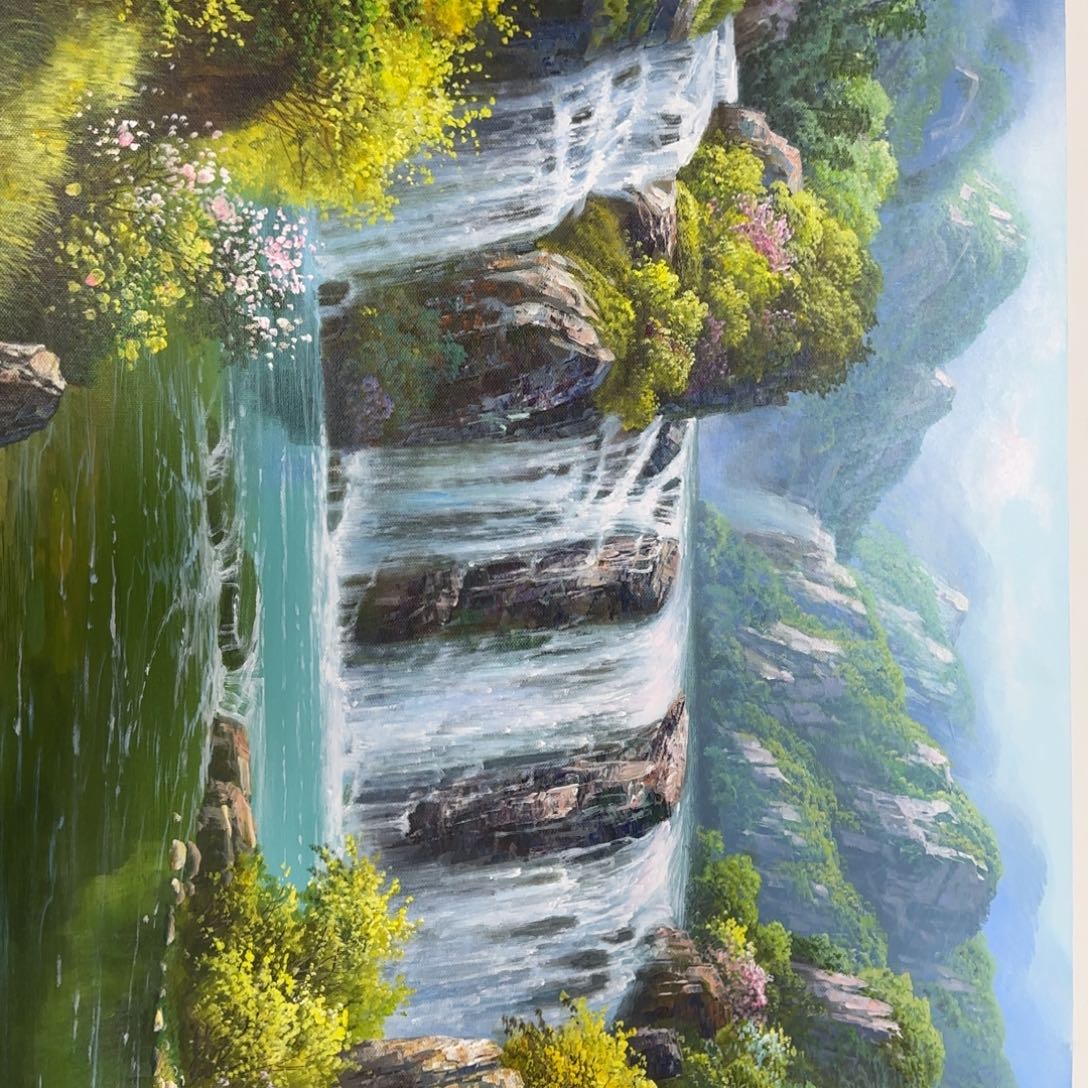 油画一起加油努力