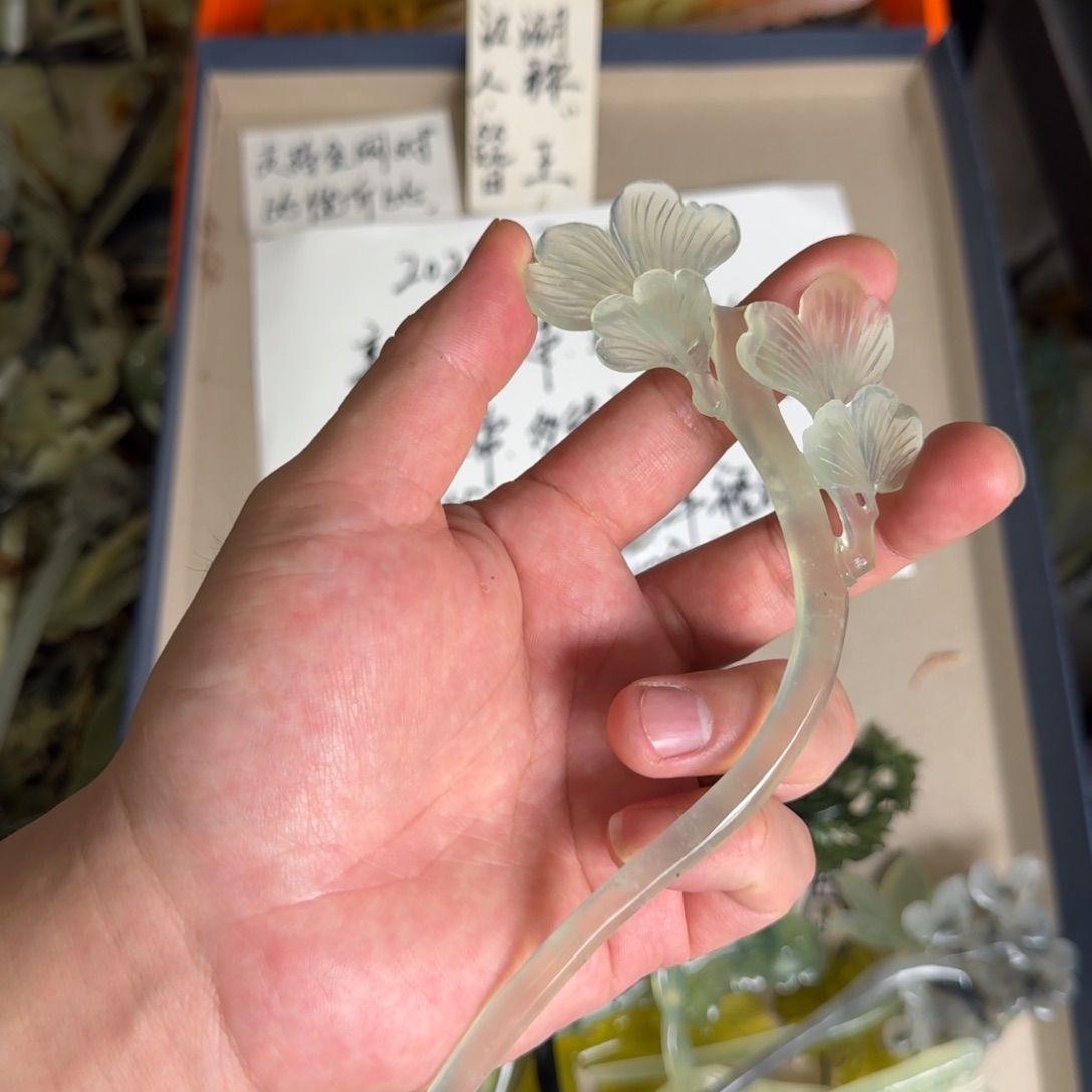 岫玉发饰未镶嵌明君玉簪贼拉好看