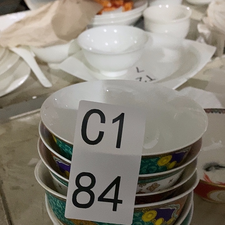 瓷六个饭碗c184花