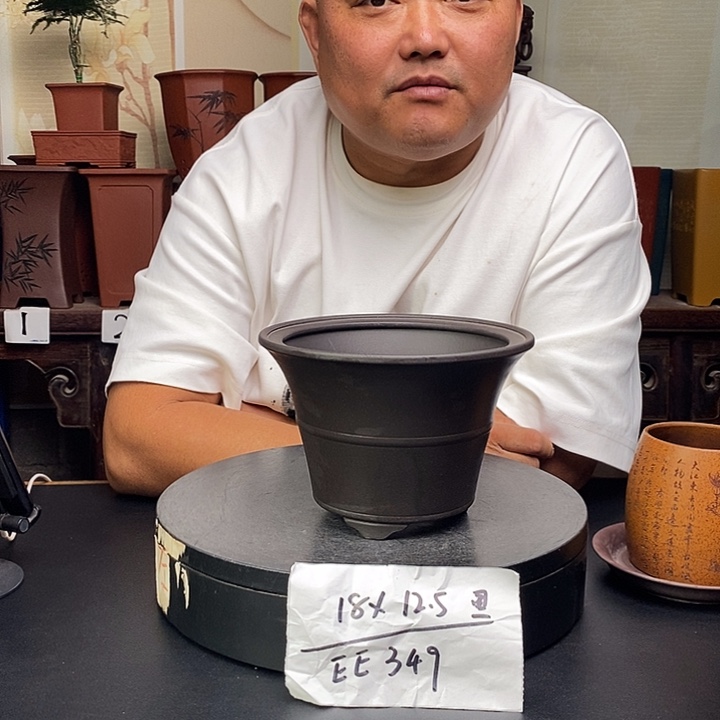 紫砂花盆货号一只EE349