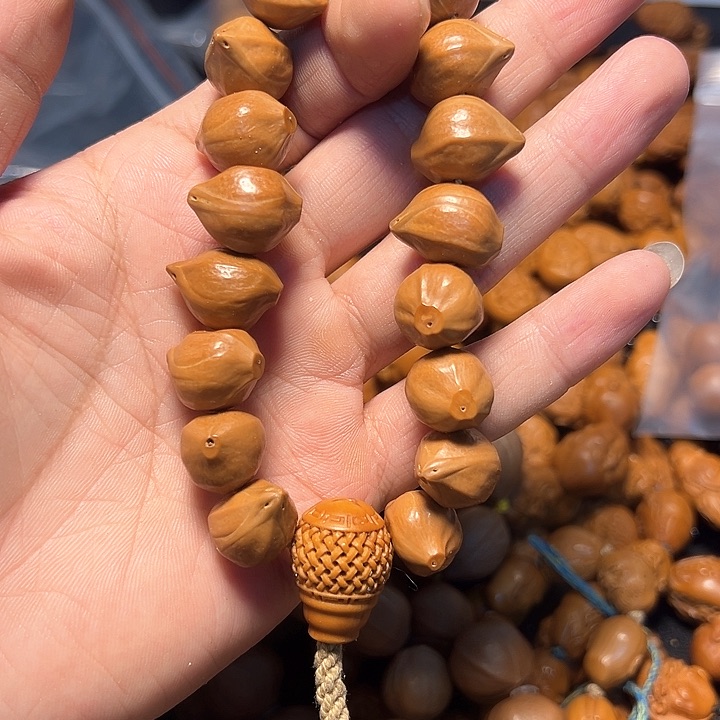 橄榄核手串/手链异型带三通手串