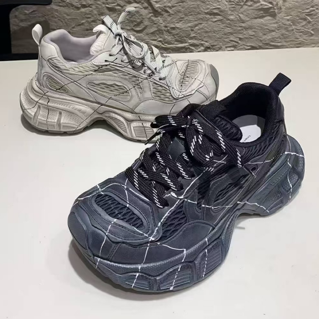 （90-216）休闲鞋老爹鞋潮流女鞋夏季男士透气网面女款百搭时尚