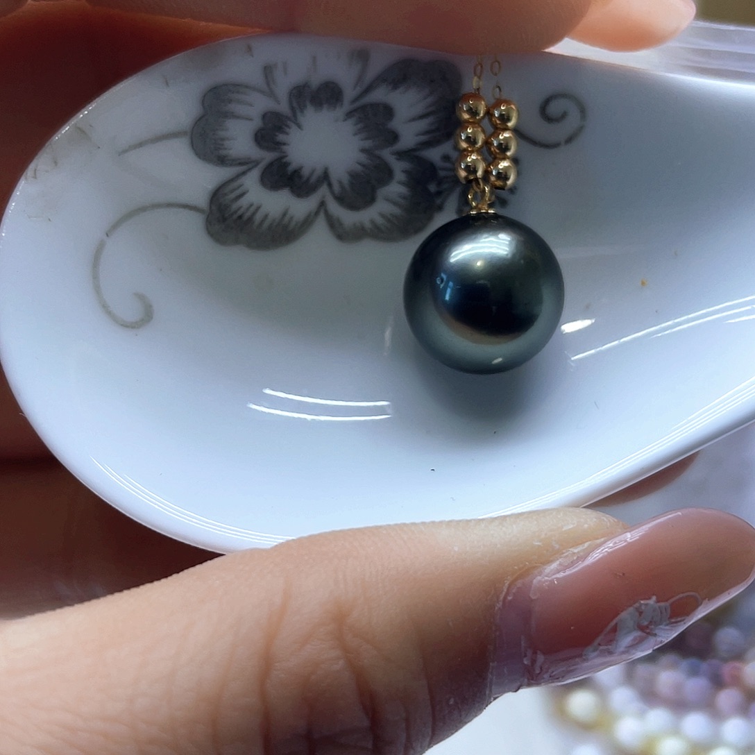 海水珍珠颈饰18K金镶嵌