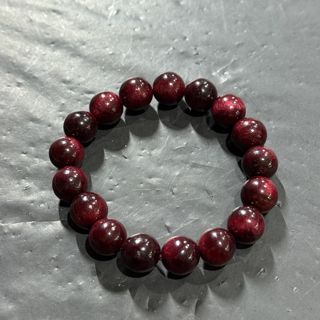 H260 高冰花梨1.2cm单圈手串