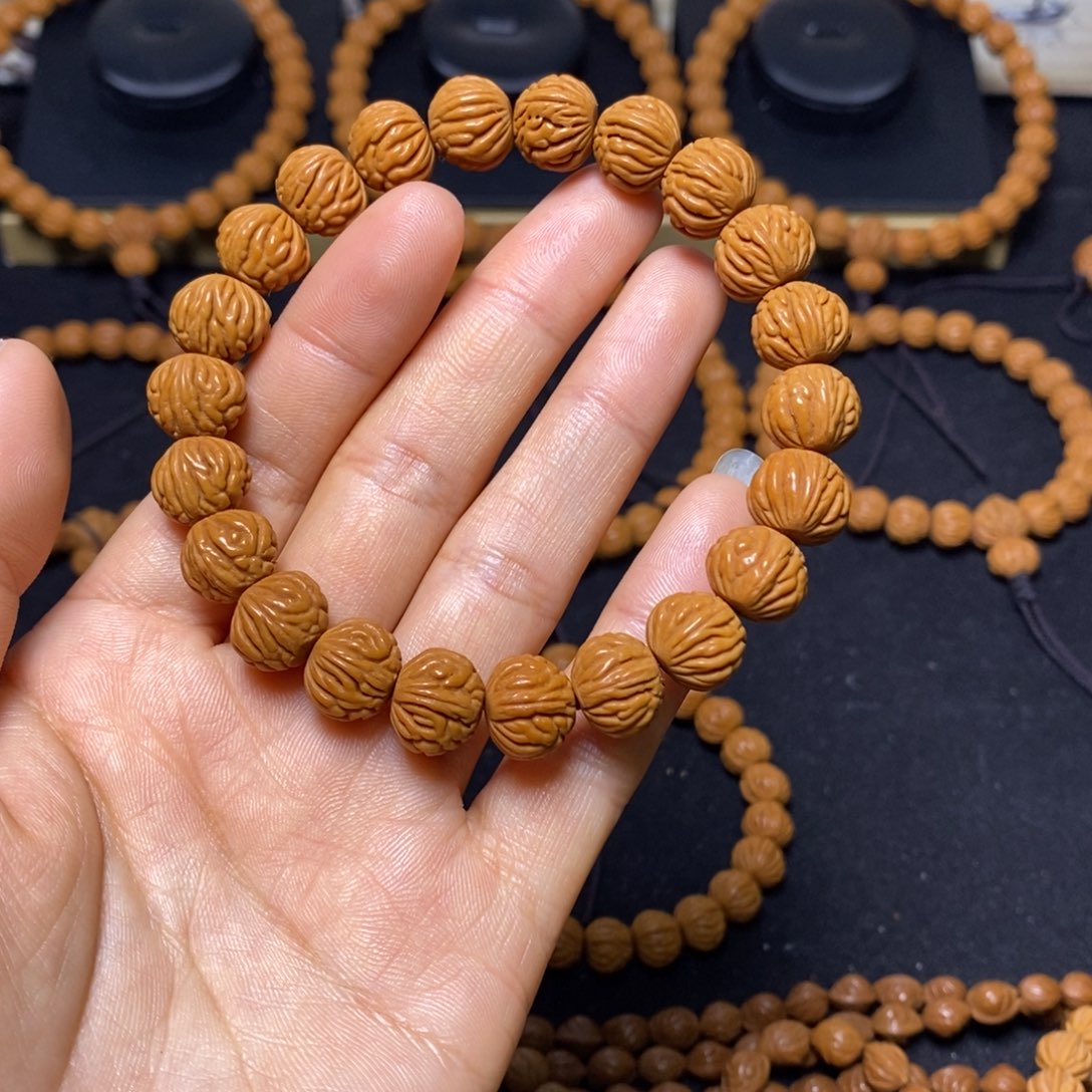 搞***$桃核手串秦岭文玩桃核手串