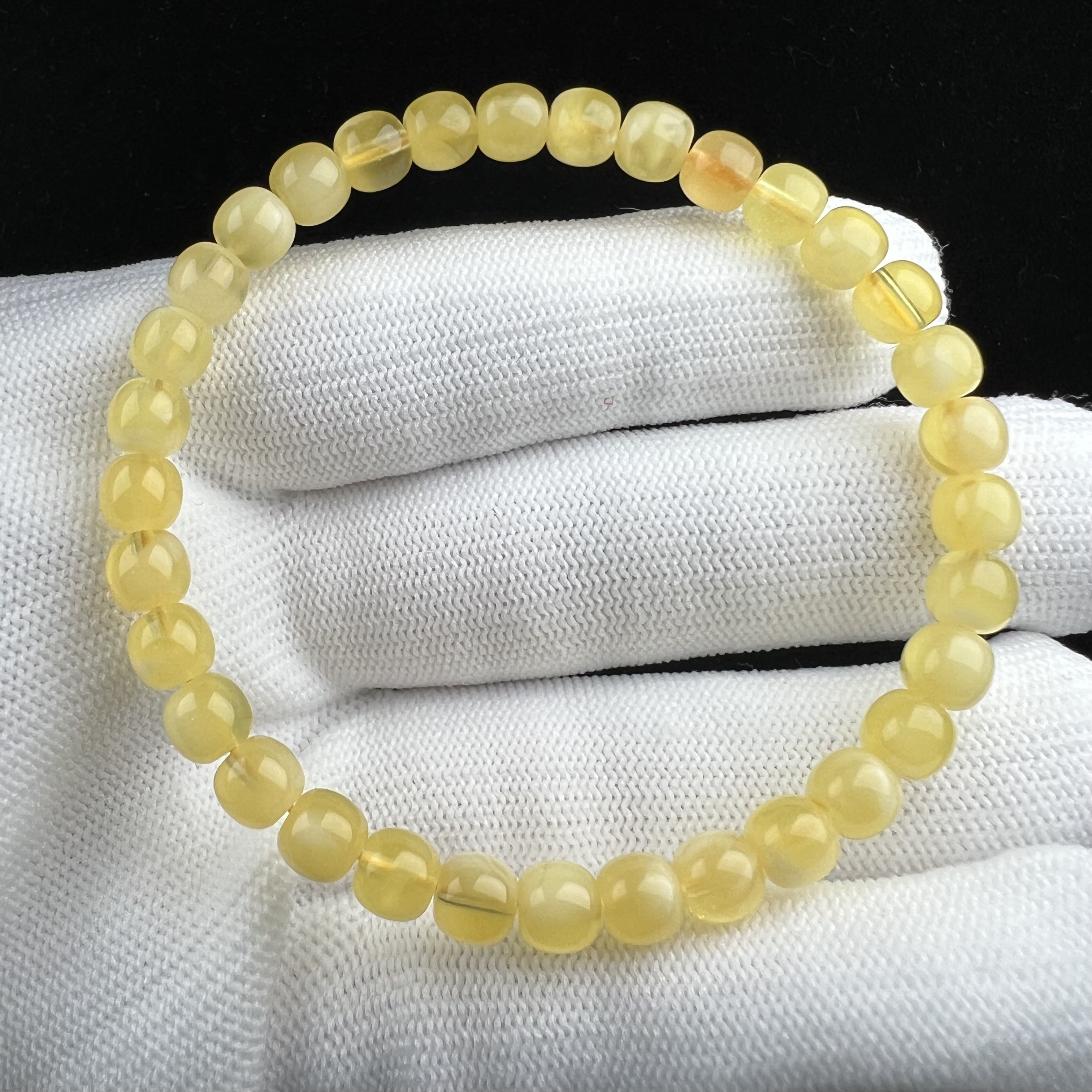 G1718天然原矿蜜蜡 金绞蜜单圈 6*5.4mm支持复检