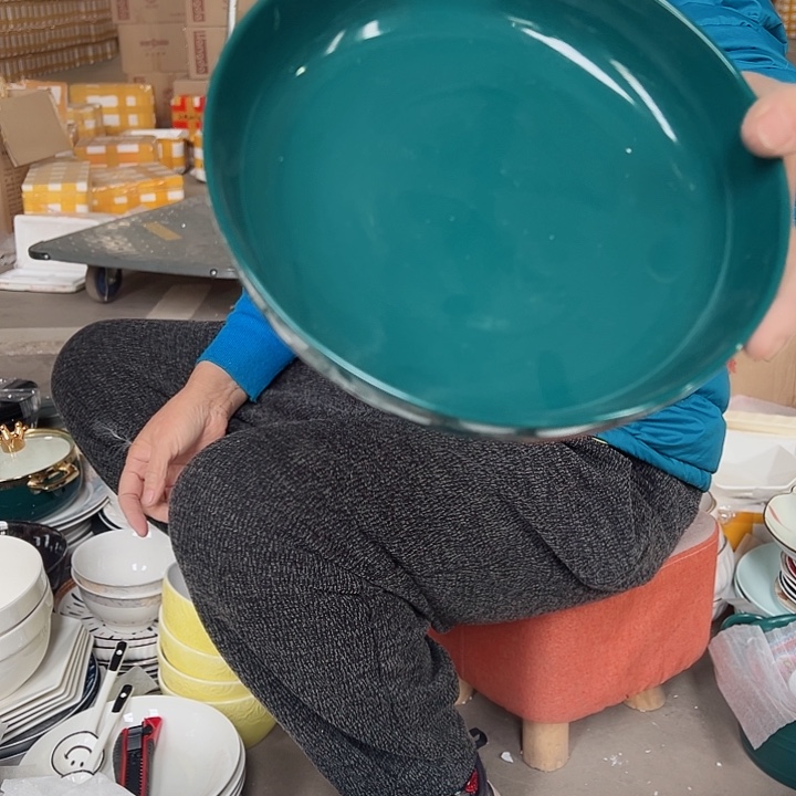 陶瓷工艺餐具4只装微瑕