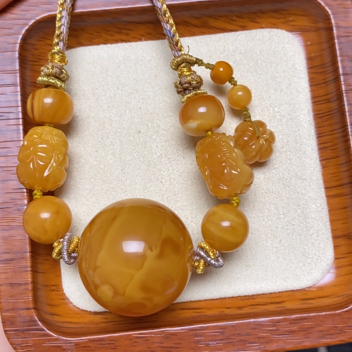 【闪购商品】蜜蜡颈饰未镶嵌项链