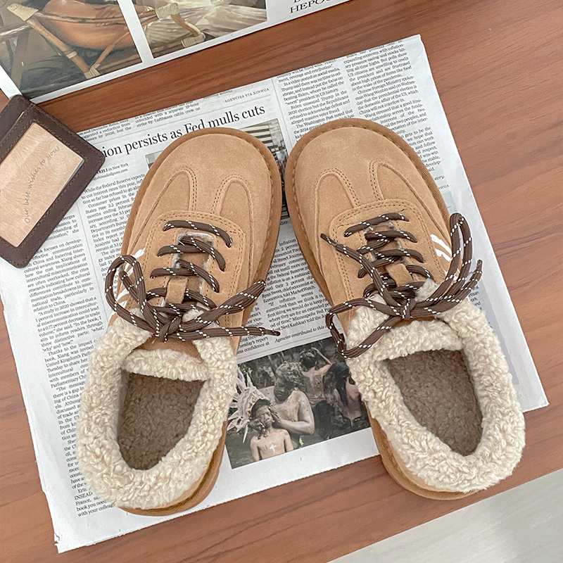 【牙牙】刺绣毛茸休闲鞋DM510X031