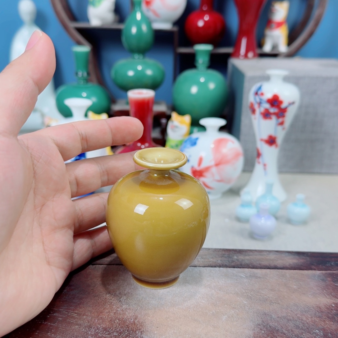 陶瓷手工小花器摆件