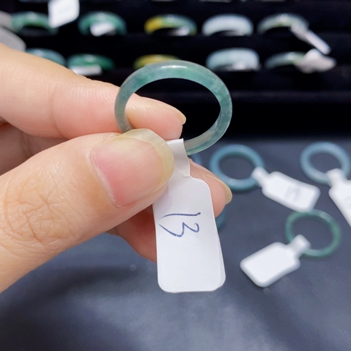 翡翠未镶嵌戒圈天然翡翠