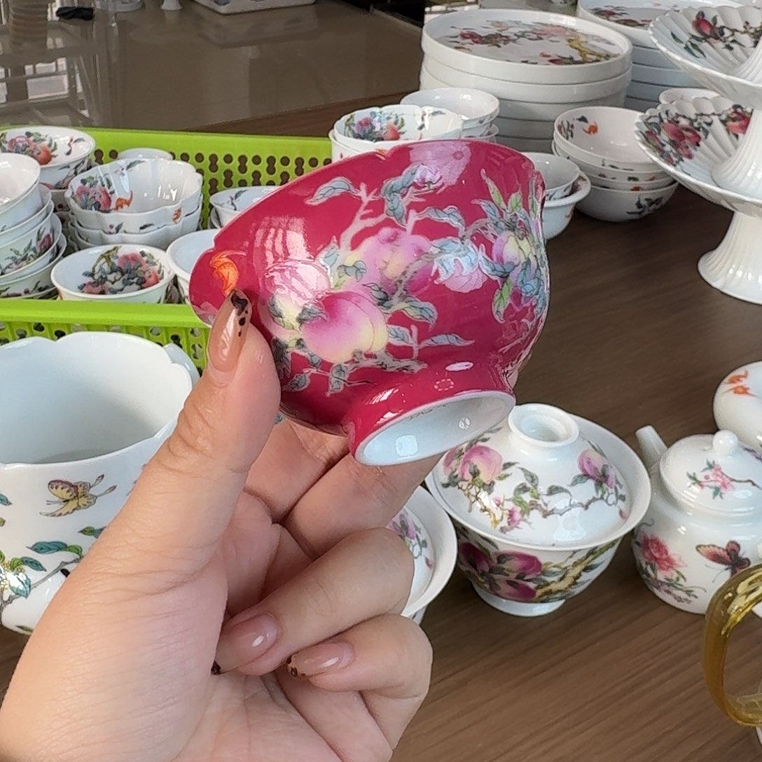 珐琅彩主人杯茶具套装