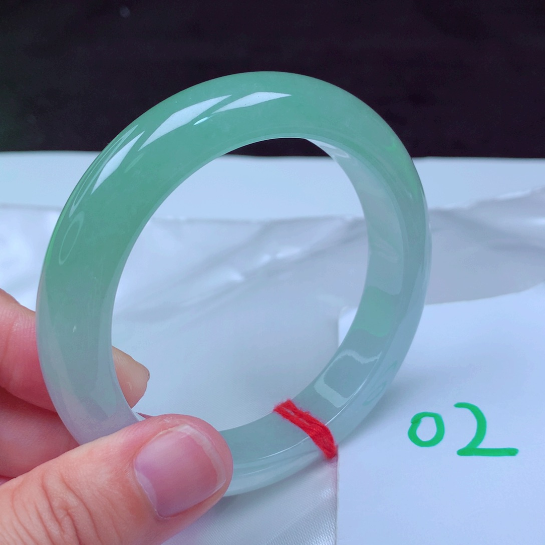 未镶嵌手镯翡翠缅甸天然A货翡翠手镯58.3