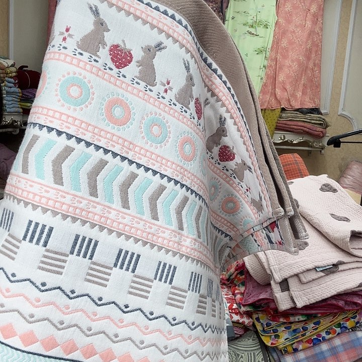 莫代尔纤维雅战小兔子枕巾