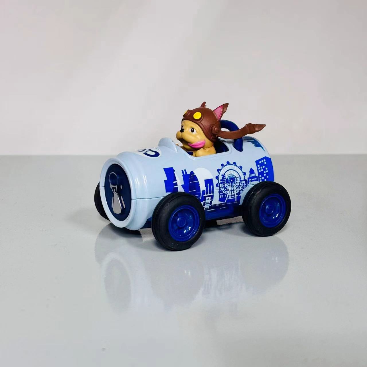 合金Q萌可乐瓶萌宠狗回力车