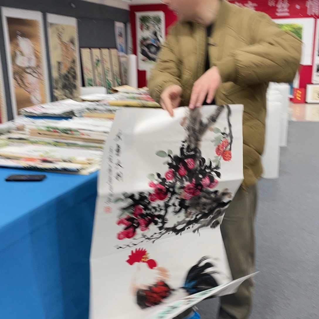 国画今天上午国画作品展示