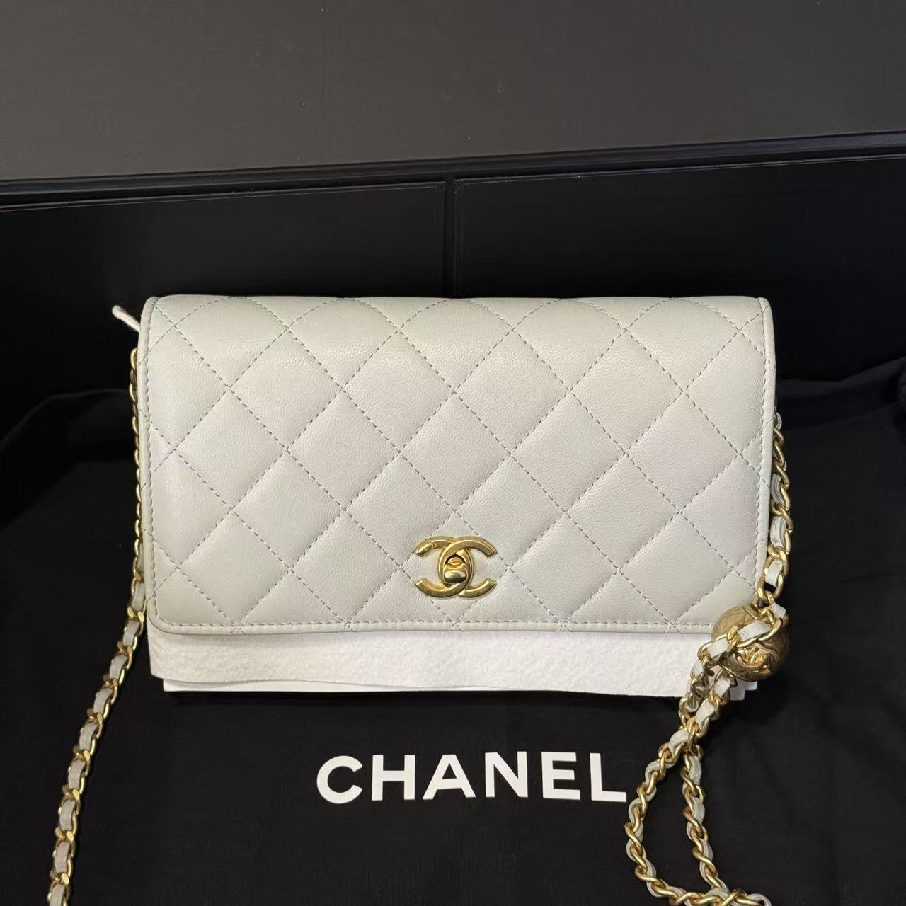 未使用 Chanel/香奈儿 任意门奢品/香奈儿金球woc发财链条包/闲置