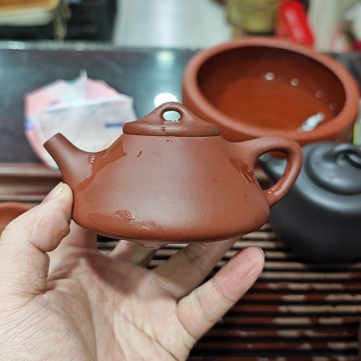 紫砂茶壶红皮龙子冶150cc