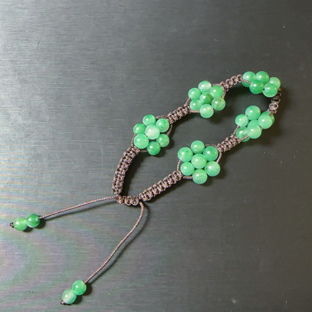DIY纯手工编织非洲翠小花朵