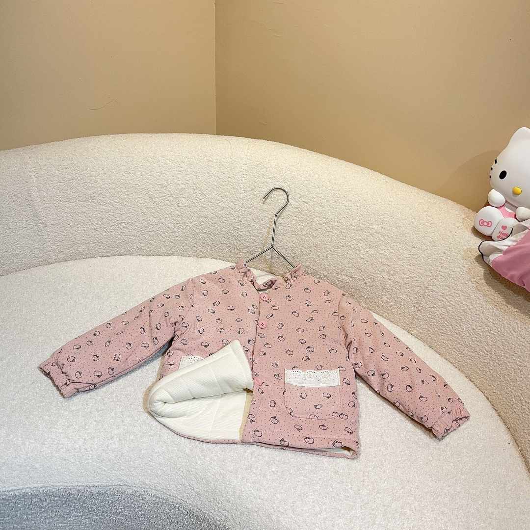 甜甜家-【271200波点凯蒂】新疆长绒棉蚕丝棉袄