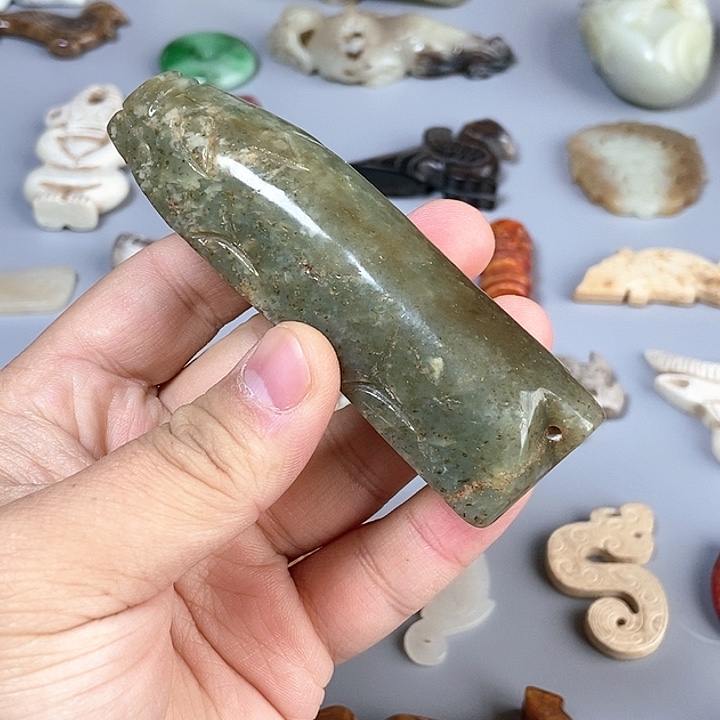 和田玉未镶嵌颈饰118