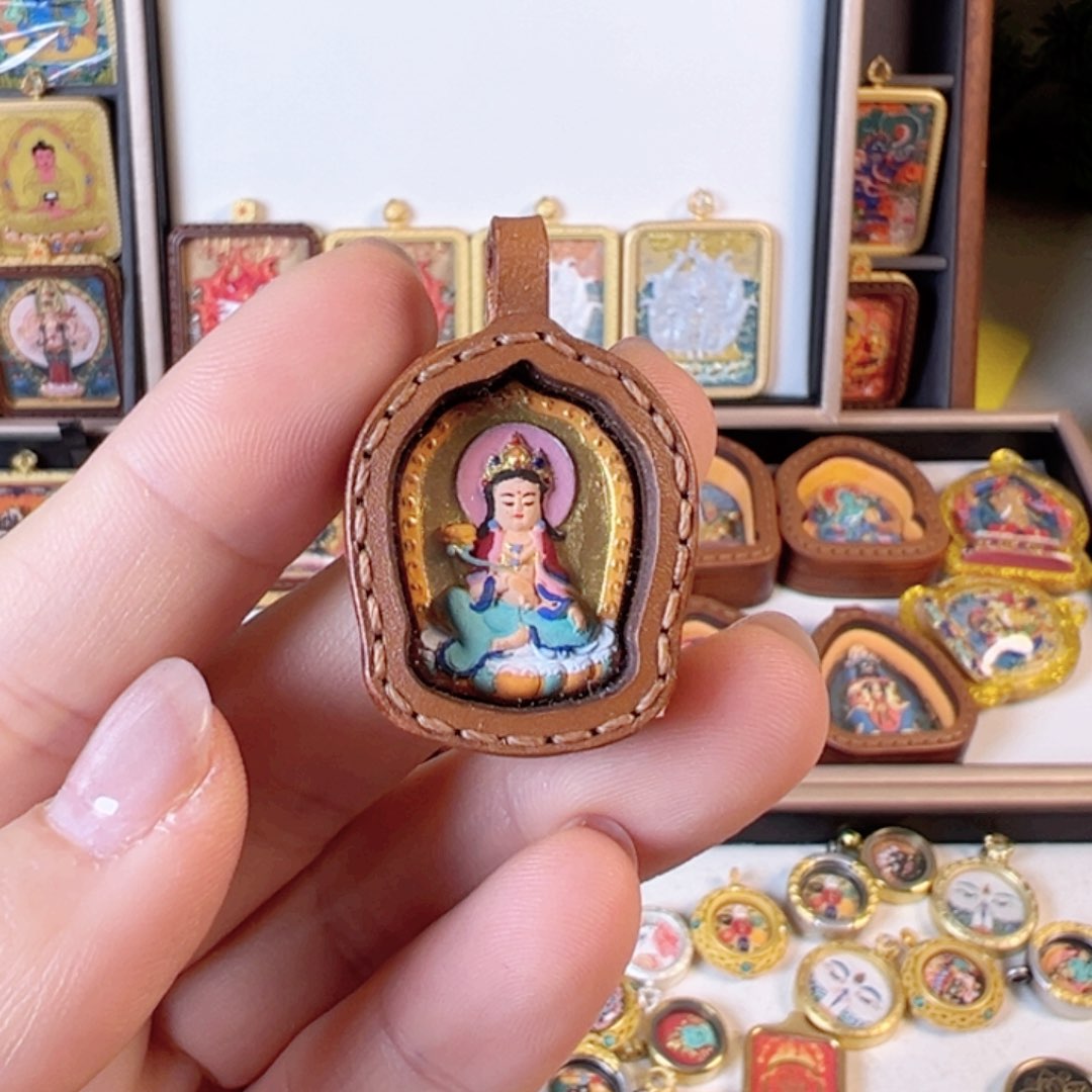 吊坠鑫*装裱画大势至不要绳子