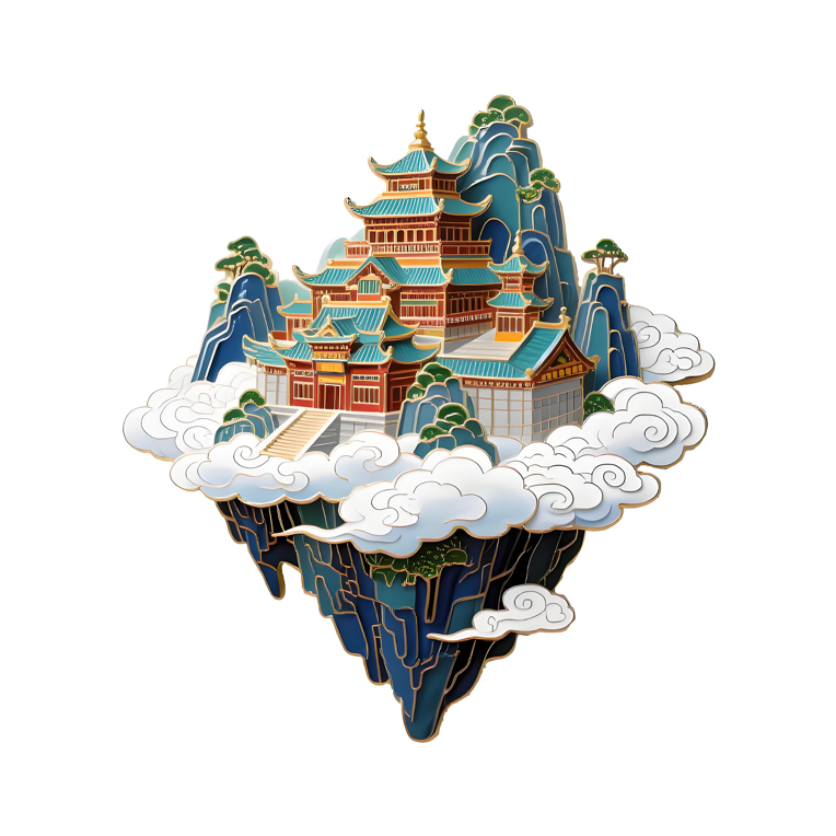 张家界冰箱贴旅游天门山黄石寨武陵源国家森林公园十里画廊湖南