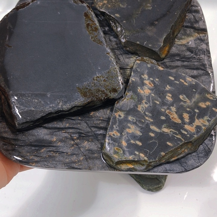 紫**幽歙砚龙尾砚文房四宝