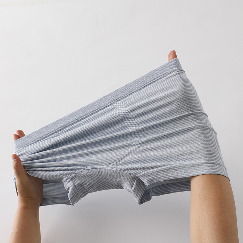妇人高定面料【男士条纹短裤】高弹力莫代尔条短裤透气舒适运动内裤