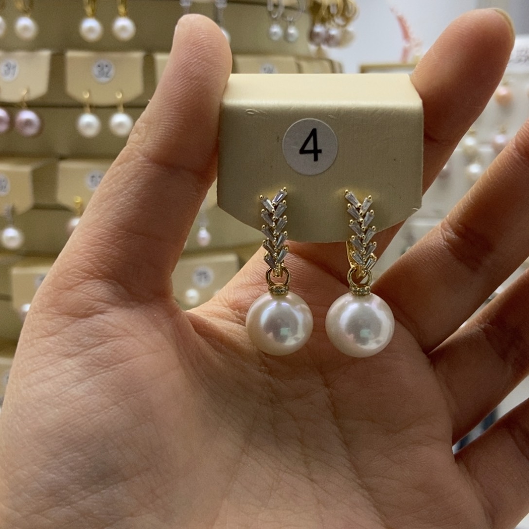 淡水珍珠耳饰未镶嵌13