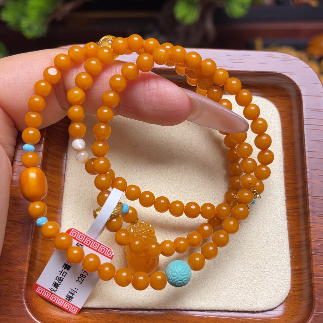 蜜蜡手链未镶嵌手串