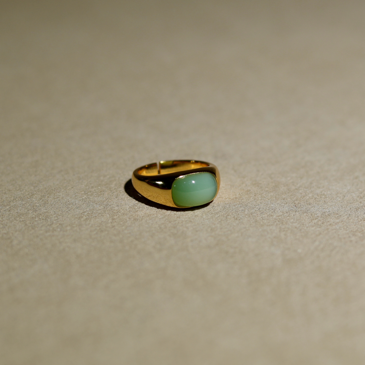 新品天然和田玉碧玉粉青马鞍戒指925银镶嵌女款时尚简约玉石指环