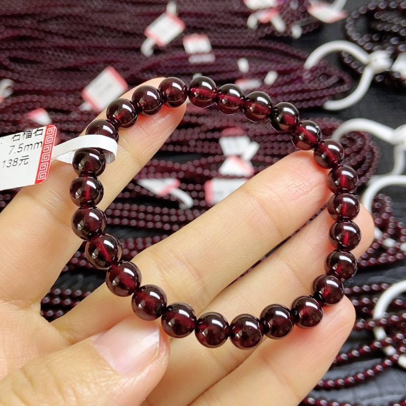 【闪购商品】石榴石手链未镶嵌7.5 单