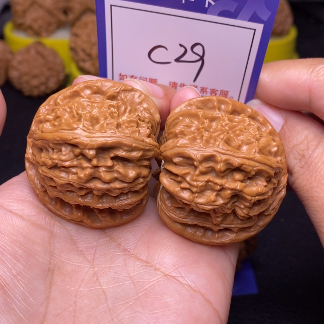 把件文玩核桃42白狮子c29