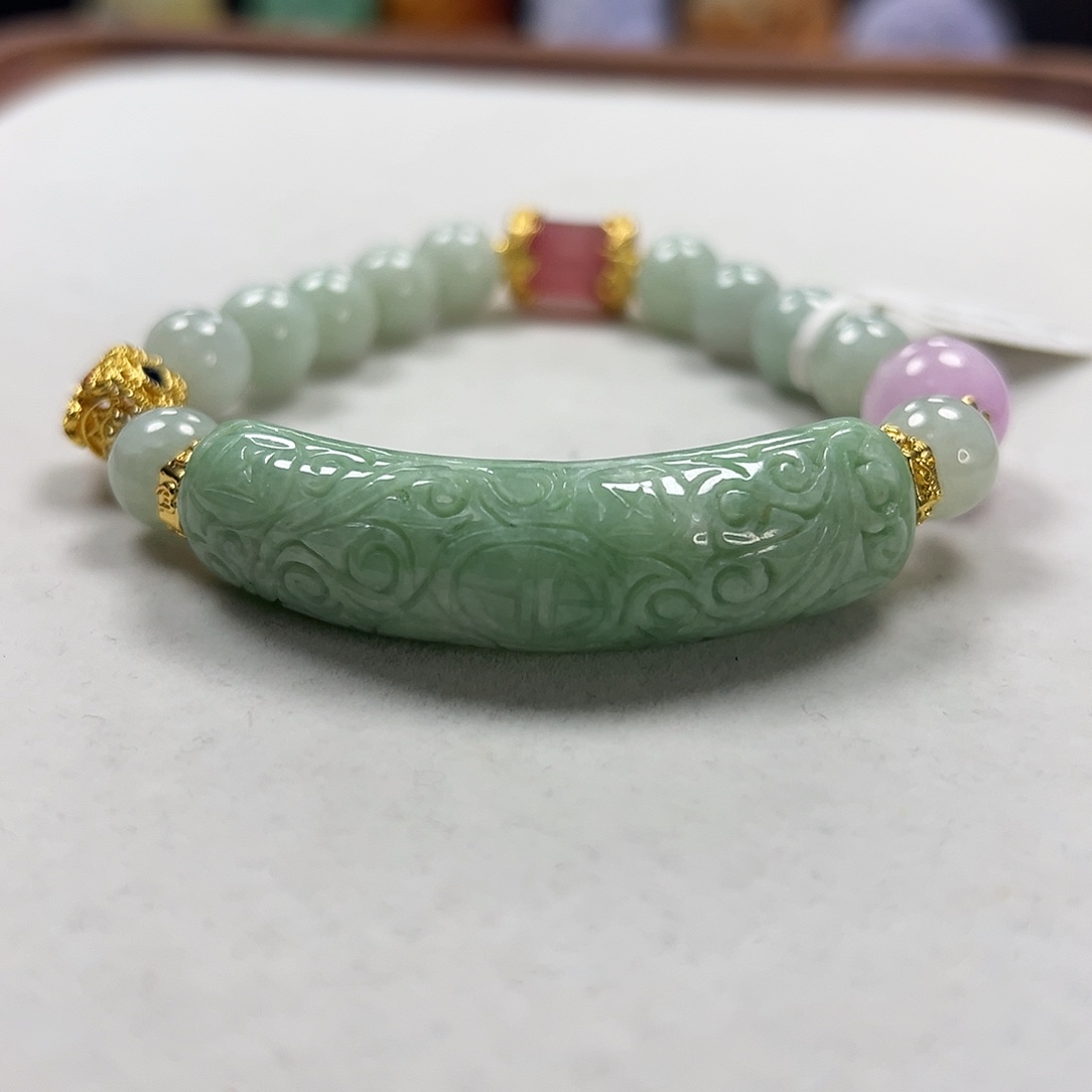 翡翠未镶嵌手链手牌