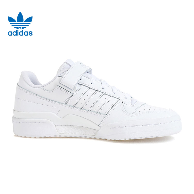 阿迪达斯 Adidas男女通款FORUM经典魔术贴运动板鞋小白鞋FY7755