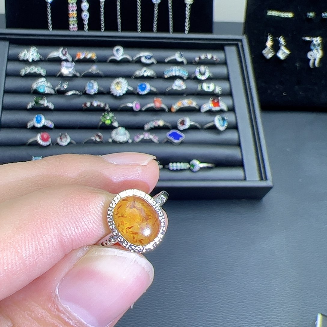 紫晶珠宝半成品银S925镶嵌