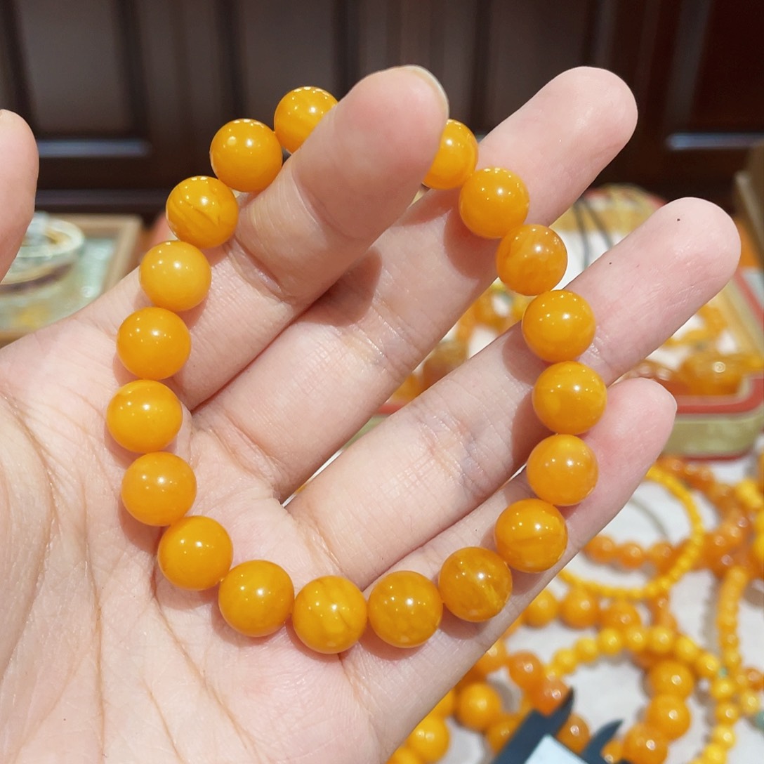 蜜蜡手链未镶嵌手串